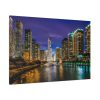 91638-1188.jpg Chicago Illinois River Water Reflections Standard Canvas
