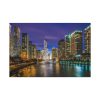 91638-1189.jpg Chicago Illinois River Water Reflections Standard Canvas