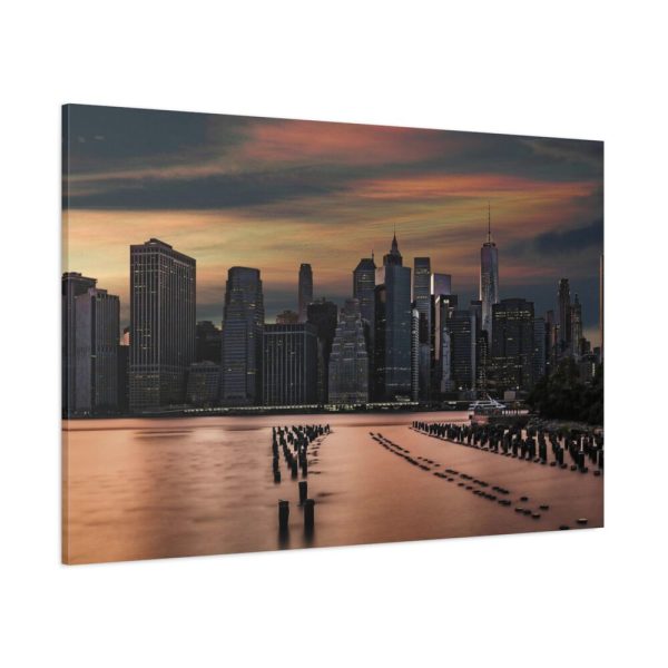 91638-1193.jpg Skyline in the Dusk Standard Canvas