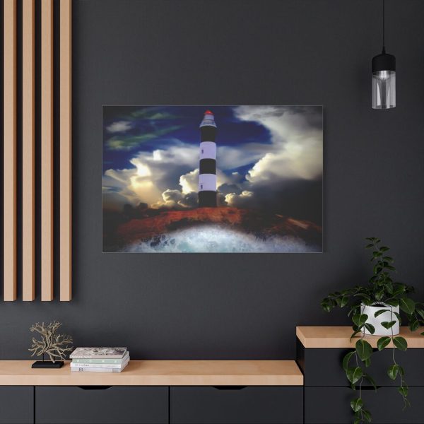 91638-1211.jpg Lighthouse Sea Water Illustration Standard Canvas