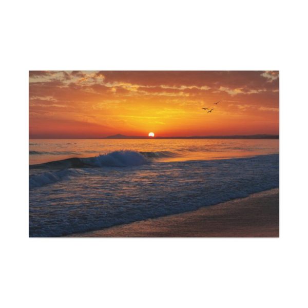 91638-1214.jpg Sunrise, Ocean and Wave Standard Canvas