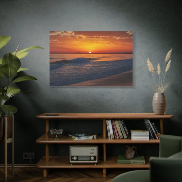 91638-1217.jpg Sunrise, Ocean and Wave Standard Canvas