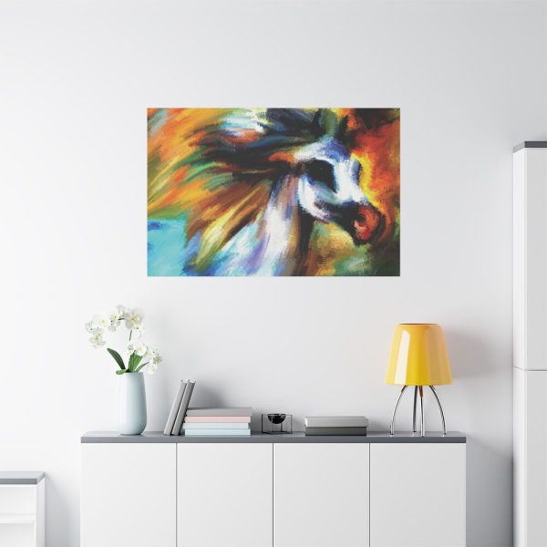 91638-122.jpg Horse in Abstract Digital Art Standard Canvas
