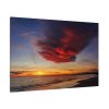 Red Sky at Morning with Ocean Standard Canvas