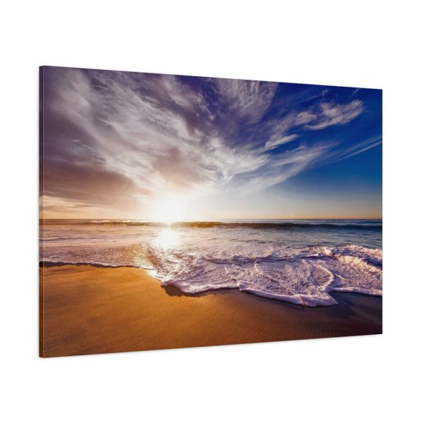 91638-1238.jpg Sunset and Ocean in California Standard Canvas