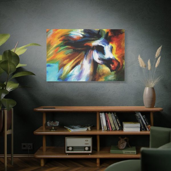 91638-124.jpg Horse in Abstract Digital Art Standard Canvas