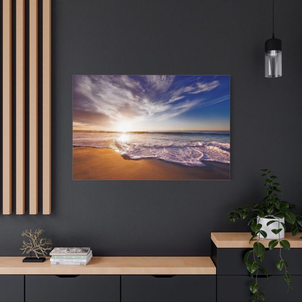 91638-1241.jpg Sunset and Ocean in California Standard Canvas