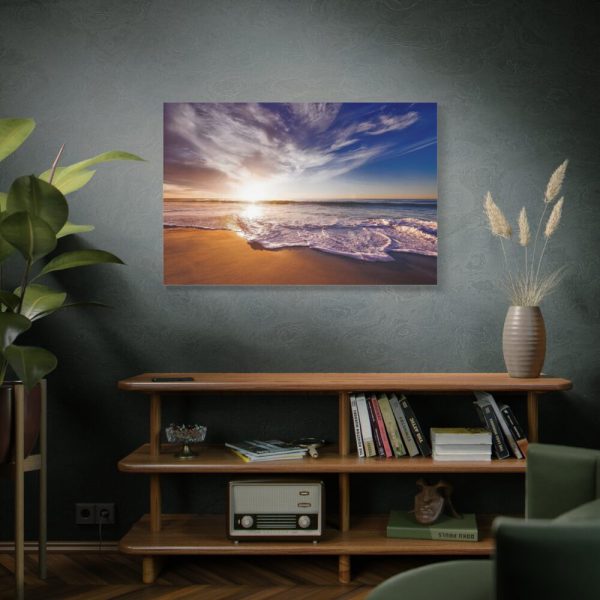 91638-1242.jpg Sunset and Ocean in California Standard Canvas