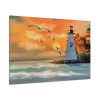 91638-1248.jpg Lighthouse Seagulls and a Beautiful Sky Standard Canvas