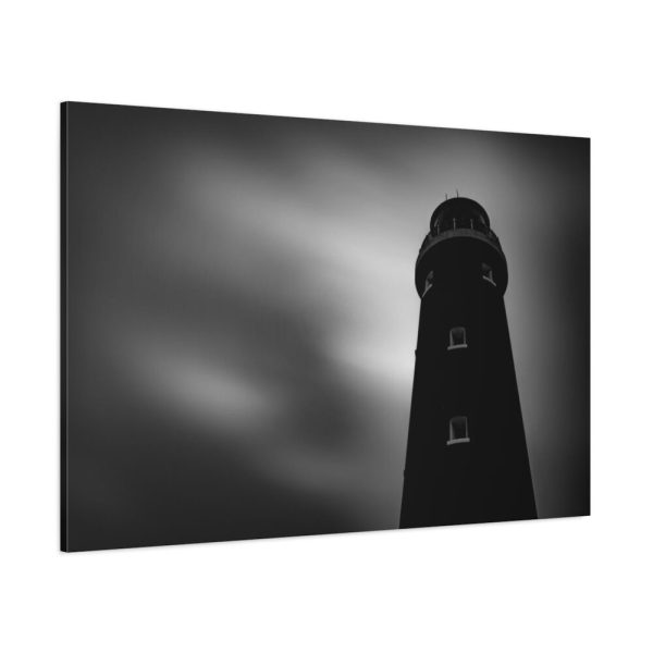 91638-1263.jpg Lighthouse in Black and White Standard Canvas
