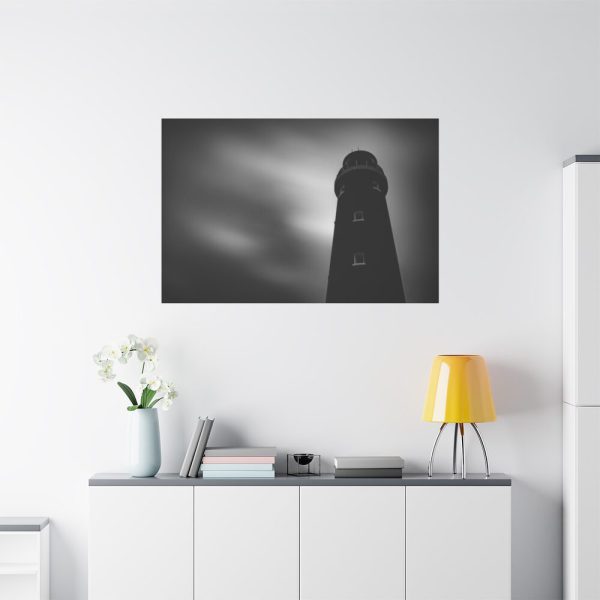 91638-1265.jpg Lighthouse in Black and White Standard Canvas