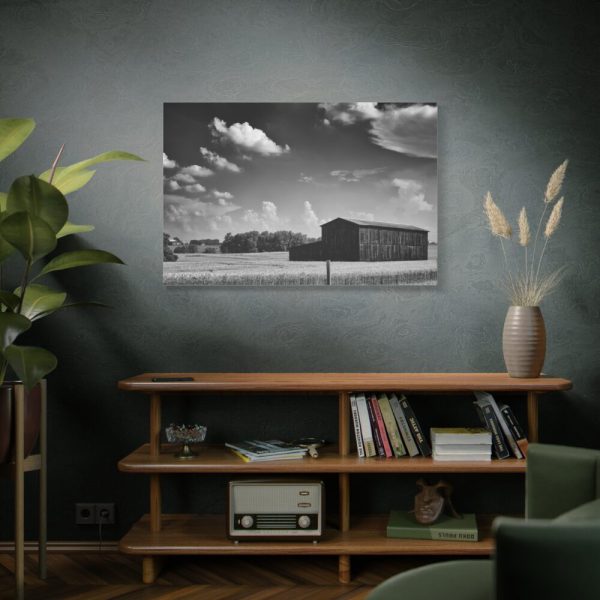 91638-1277.jpg Black and White Barn Standard Canvas