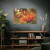91638-129.jpg Butterfly on Orange Flower Standard Canvas