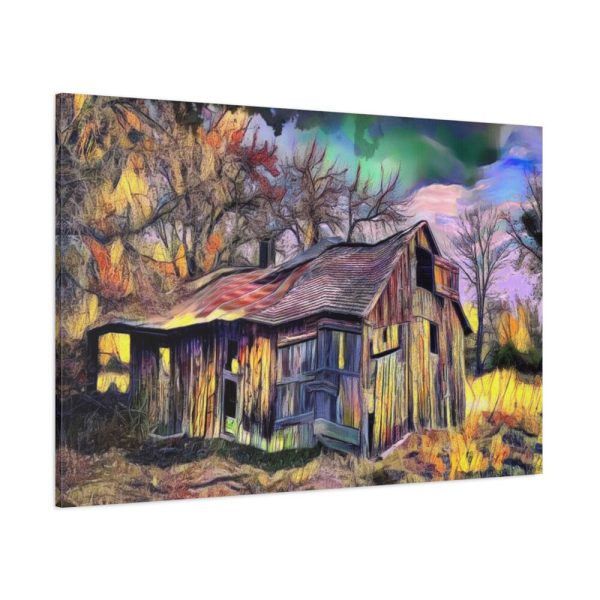 Shed Shack House Woden Standard Canvas