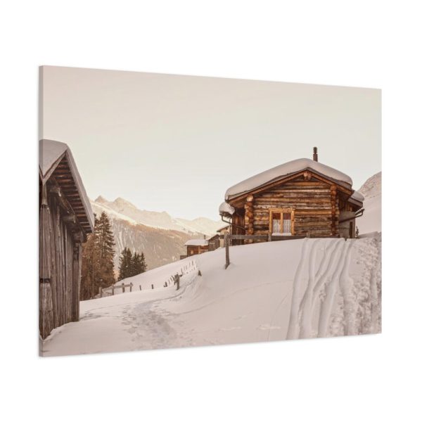Cabin in the Winter Standard Canvas