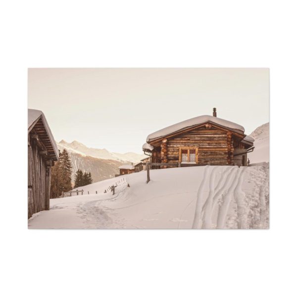 Cabin in the Winter Standard Canvas