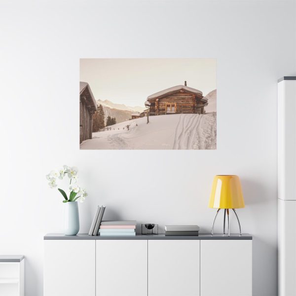 Cabin in the Winter Standard Canvas