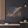 91638-1346.jpg A Well-lit Bridge at Nightfall Across the Waters Standard Canvas