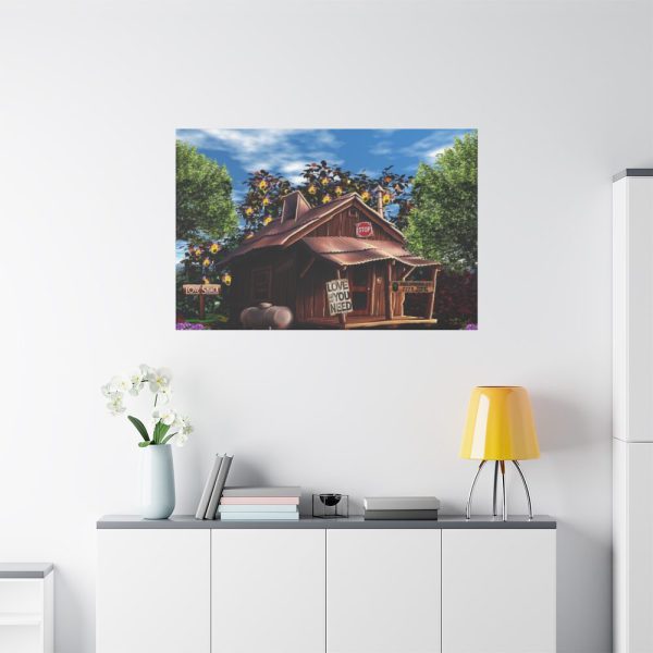 91638-1350.jpg House Shack Hut Cabin Standard Canvas