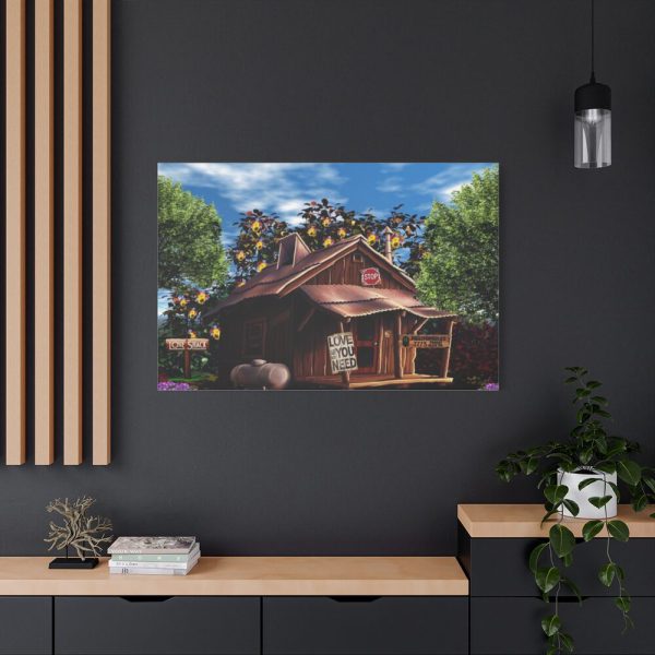 91638-1351.jpg House Shack Hut Cabin Standard Canvas