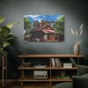 91638-1352.jpg House Shack Hut Cabin Standard Canvas