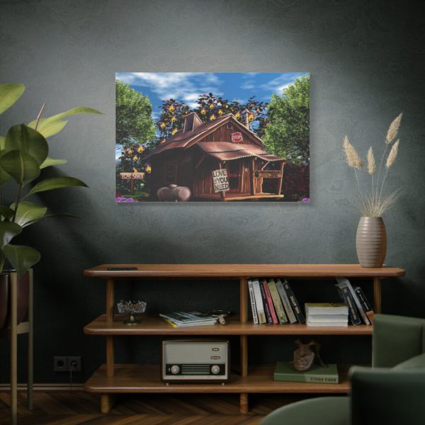 91638-1352.jpg House Shack Hut Cabin Standard Canvas