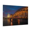91638-1358.jpg Bridge and Cathedral in the Night Standard Canvas