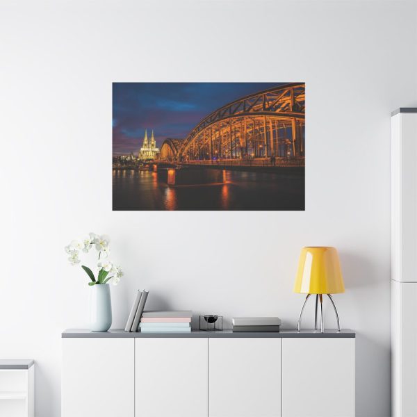 91638-1360.jpg Bridge and Cathedral in the Night Standard Canvas