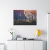 Full Moon and Forest Night Darkness Standard Canvas