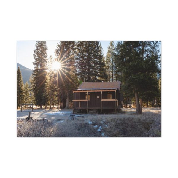 91638-1409.jpg Fall Morning at Elk Tongue Patrol Cabin Standard Canvas