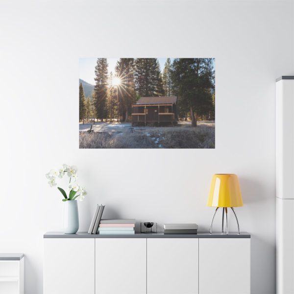 91638-1410.jpg Fall Morning at Elk Tongue Patrol Cabin Standard Canvas