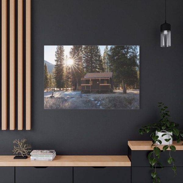 91638-1411.jpg Fall Morning at Elk Tongue Patrol Cabin Standard Canvas