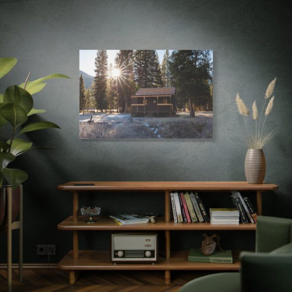 91638-1412.jpg Fall Morning at Elk Tongue Patrol Cabin Standard Canvas