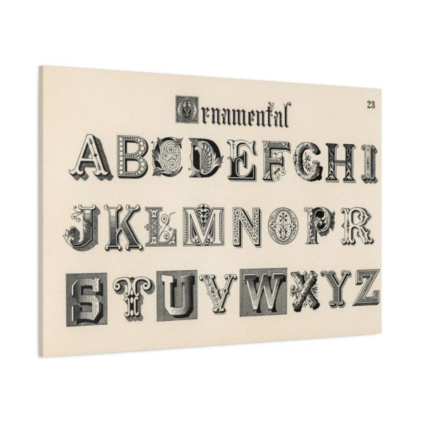 91638-1423.jpg Draughtsman's Alphabets by Hermann Esser Standard Canvas