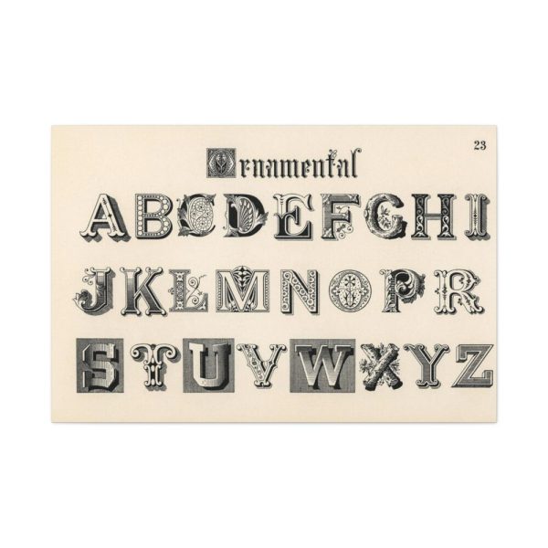 91638-1424.jpg Draughtsman's Alphabets by Hermann Esser Standard Canvas