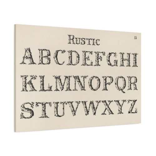 Rustic Draughtsman's Alphabets by Hermann Esser  Standard Canvas