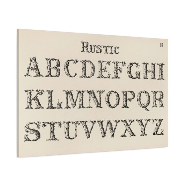91638-1433.jpg Rustic Draughtsman's Alphabets by Hermann Esser Standard Canvas