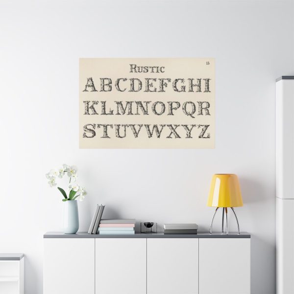 91638-1435.jpg Rustic Draughtsman's Alphabets by Hermann Esser Standard Canvas