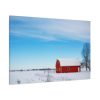 Red Barn in the Winter Standard Canvas