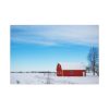 Red Barn in the Winter Standard Canvas