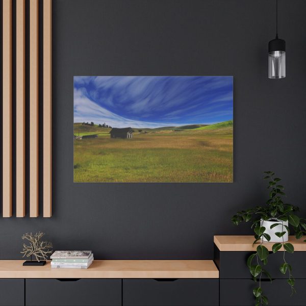 91638-1466.jpg Farmland Hut Cabin Stable Standard Canvas