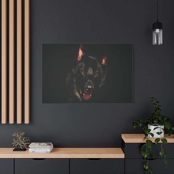 91638-148.jpg Head of a German Shepherd Standard Canvas