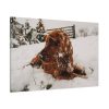 91638-160.jpg Dog Lying on Snow Standard Canvas