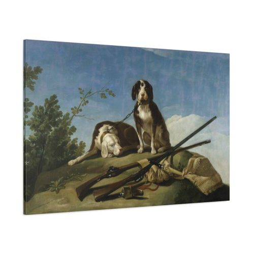 91638-180.jpg Hunting Dogs by Francisco Goya Standard Canvas