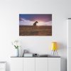 91638-187.jpg Free Dog at Sunset Standard Canvas