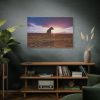 91638-189.jpg Free Dog at Sunset Standard Canvas