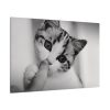 91638-215.jpg Kitten and Finger Standard Canvas
