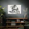 Domestic Cat on a Stool and Three  Kittens by Gottfried Mind Standard Canvas