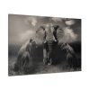 91638-280.jpg Big Elephant with Two Lion Standard Canvas