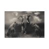 91638-281.jpg Big Elephant with Two Lion Standard Canvas